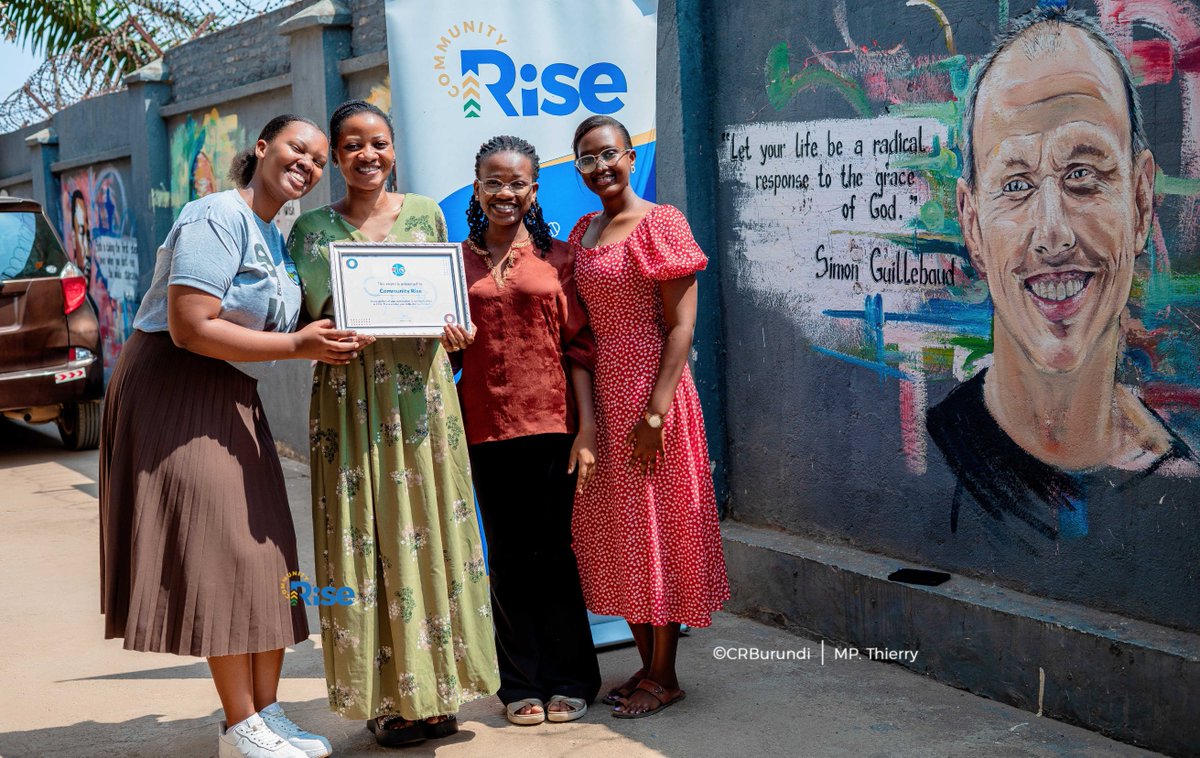 communityrise_'s tweet photo. Honored to receive the 2026 Communications Impact Award from our partner @GLOBurundi
Thank you for recognizing our commitment to amplifying community voices and creating positive change. This award belongs to our team,partners &amp; the communities we are privileged to serve. https://t.co/kjqCV2N3QY