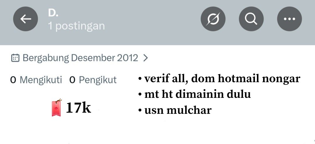 moeilty's tweet photo. Kosongan y12 verif all

#zonauang https://t.co/JtC0JSNEtm