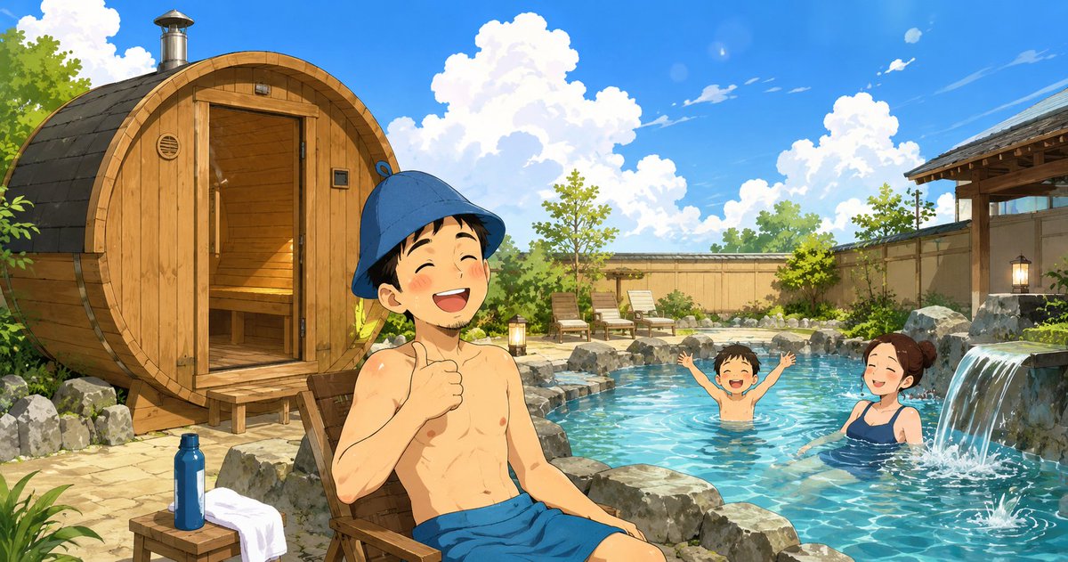 shunin_hamigaki's tweet photo. カリビアンビーチ帰りに、なんとなく湯楽部 太田店へ。

露天バレルサウナ。
夏限定の巨大水風呂。
広い空で外気浴。

完全にノーマークだった。
だからこそ、めちゃくちゃ整った。

↓記事はこちら
https://t.co/xNZeXfpDLl https://t.co/SlOz0XlRlz