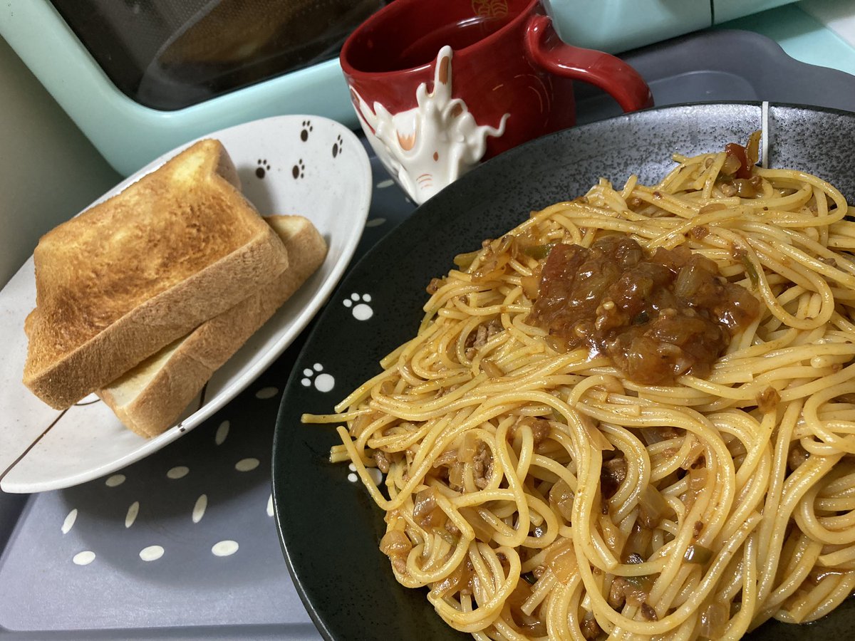 tottoko_86tr's tweet photo. ミートソース🍝🍞 https://t.co/CMQ4oQZQXe