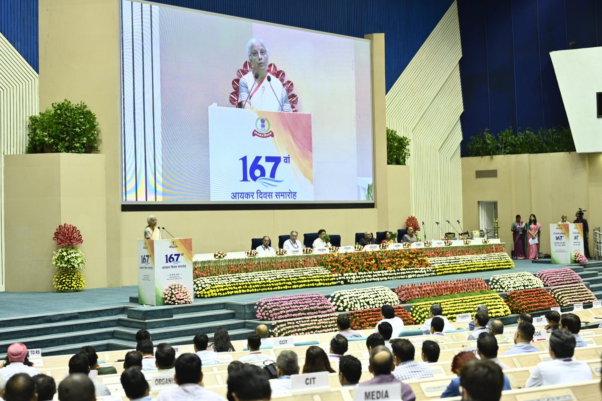 IncomeTaxIndia's tweet photo. Hon'ble Finance Minister Smt. @nsitharaman described the implementation of the Income-tax Act, 2025 as a landmark reform that marks a new chapter in India's tax administration by simplifying the law, reducing compliance burden and strengthening ease of doing business. She highlighted that the Department's role has evolved beyond tax collection to delivering fairness, transparency, efficiency and taxpayer-centric services, supported by a stronger digital ecosystem, improved return processing, prompt refunds and effective grievance redressal.

The Hon'ble Finance Minister emphasised that the next phase of reforms should focus on the 5Rs of Responsive Tax Governance-Recognise, Respond, Redress, Reflect and Reform-to ensure timely, empathetic and systemic resolution of taxpayer concerns. She also called for a shift from litigation management to litigation prevention, anchored in the three Cs of tax certainty - Clarity in taxpayer obligations, Consistency in the application of law, and Continuous institutional learning. She highlighted that technology must remain smart, non-intrusive and citizen-centric while promoting voluntary compliance. She stressed that taxpayers should be served with humility.

Highlighting the importance of modern infrastructure, continuous capacity building and a future-ready workforce, she urged the Department to deepen public trust through innovation and service. Congratulating the officers and staff of the Income Tax Department, she expressed confidence that they would continue to contribute to the vision of #ViksitBharat2047 through a transparent, efficient and trusted tax administration. 

#IncomeTaxDay