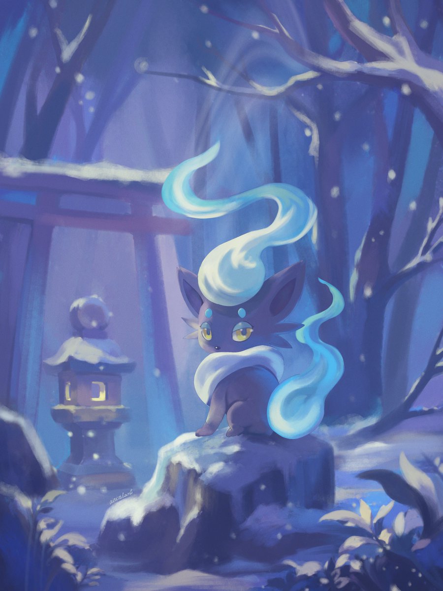 hisuian winter ❄️ #ポケモン #ゾロア #zorua