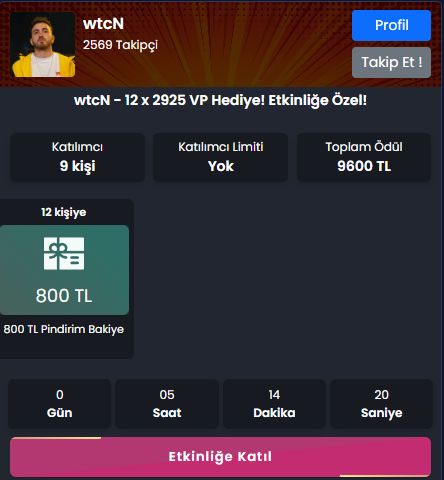 BBL_esports's tweet photo. Etkinliğe katılamayanları da unutmadık, linke tıklayarak 12x2925 VP hediyesi kazanabilirsin 🎁

🔗 https://t.co/sBYvKGibVj https://t.co/7cjfFzZfrN