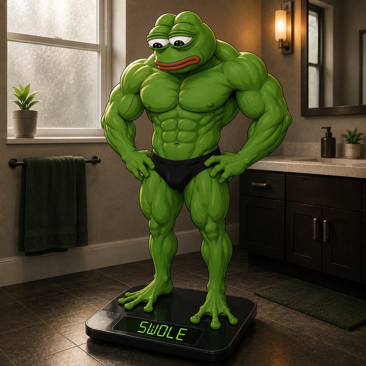 Swole Frog tweet media