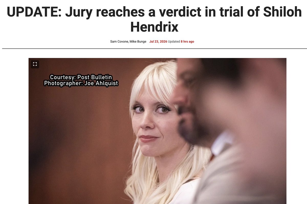 Mrgunsngear's tweet photo. The jury reached a verdict in the Shiloh Hendrix case late last night.

*Not guilty* on the first count of misdemeanor disorderly conduct, which is the interaction with the child.

*Guilty* on the on the second count for the interaction with the videographer.

The fact that she was arrested at all is a very dangerous precedent for the 1st Amendment and the United States.   The conviction makes that precedent much more dangerous.

After the verdict, her attorney spoke with the press and stated they were prohibited from presenting evidence to the jury by the judge.    He said they will be appealing the conviction.

Plan accordingly...

#ShilohHendrix #somali #savages #invasion #war #crime #somalia #1stAmendment #diversity #shiloh #mogadishu #6thAmendment