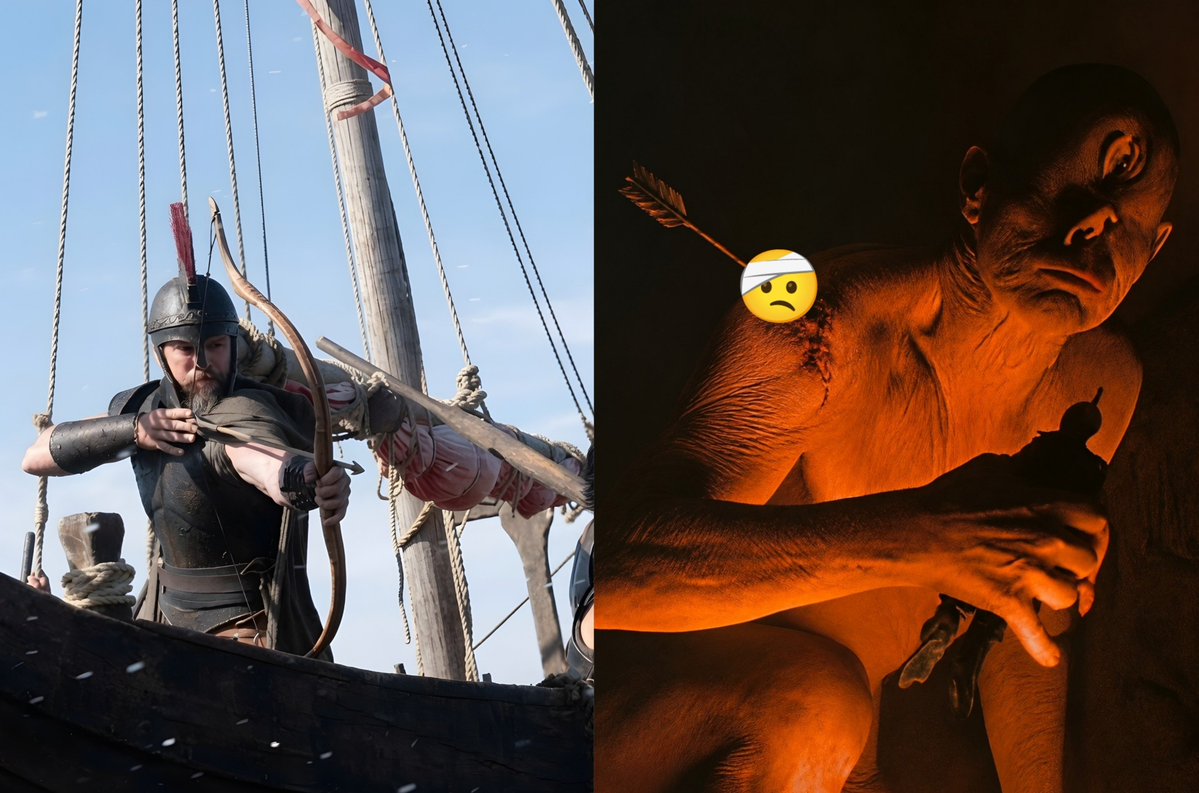 MrCnd_'s tweet photo. I really enjoyed The Odyssey in 70mm IMAX until Odysseus shot at the Cyclops after escaping... but why? 🤔

That's one  Completely ruined a absolute masterpiece😭 isn't it? https://t.co/BteoV9TF3x