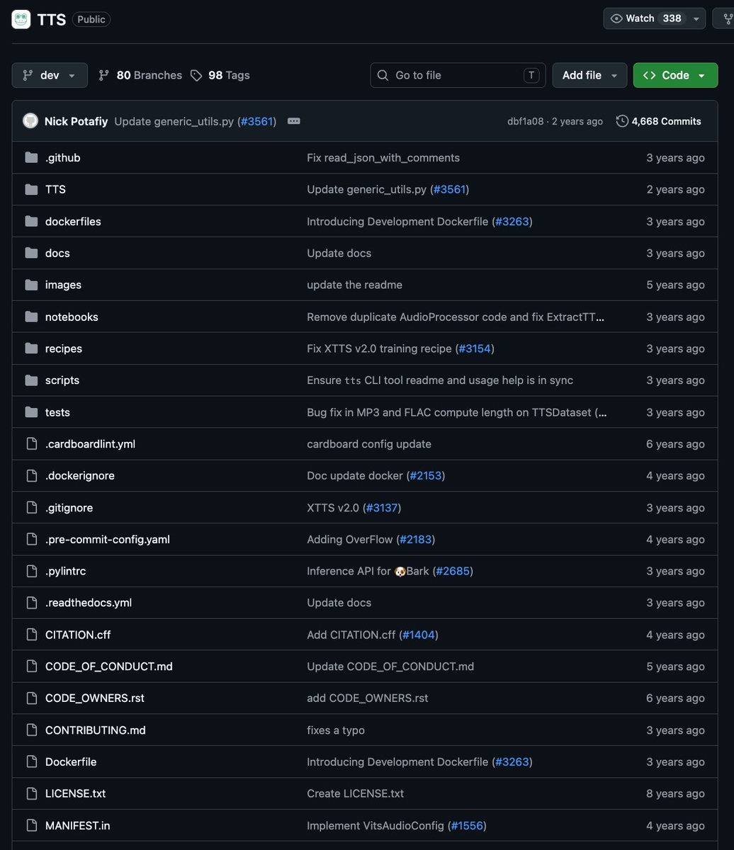JafarNajafov's tweet photo. Best GitHub repos for voice and audio AI you can run today:

1. Whisper
https://t.co/RI4RbpDakK

2. F5-TTS
https://t.co/k3EAxqRmaS

3. Coqui TTS
https://t.co/HgHfJhx1Ho

4. RVC
https://t.co/UBd6cZyOgS

5. Bark
https://t.co/9rjTM56Qfq

6. OpenVoice
https://t.co/5WFdd0pAzT

7. Whisper.cpp
https://t.co/2DOsMXyJaG

8. Faster Whisper
https://t.co/J3APbNECps

9. ChatTTS
https://t.co/gPqc5BtmGO