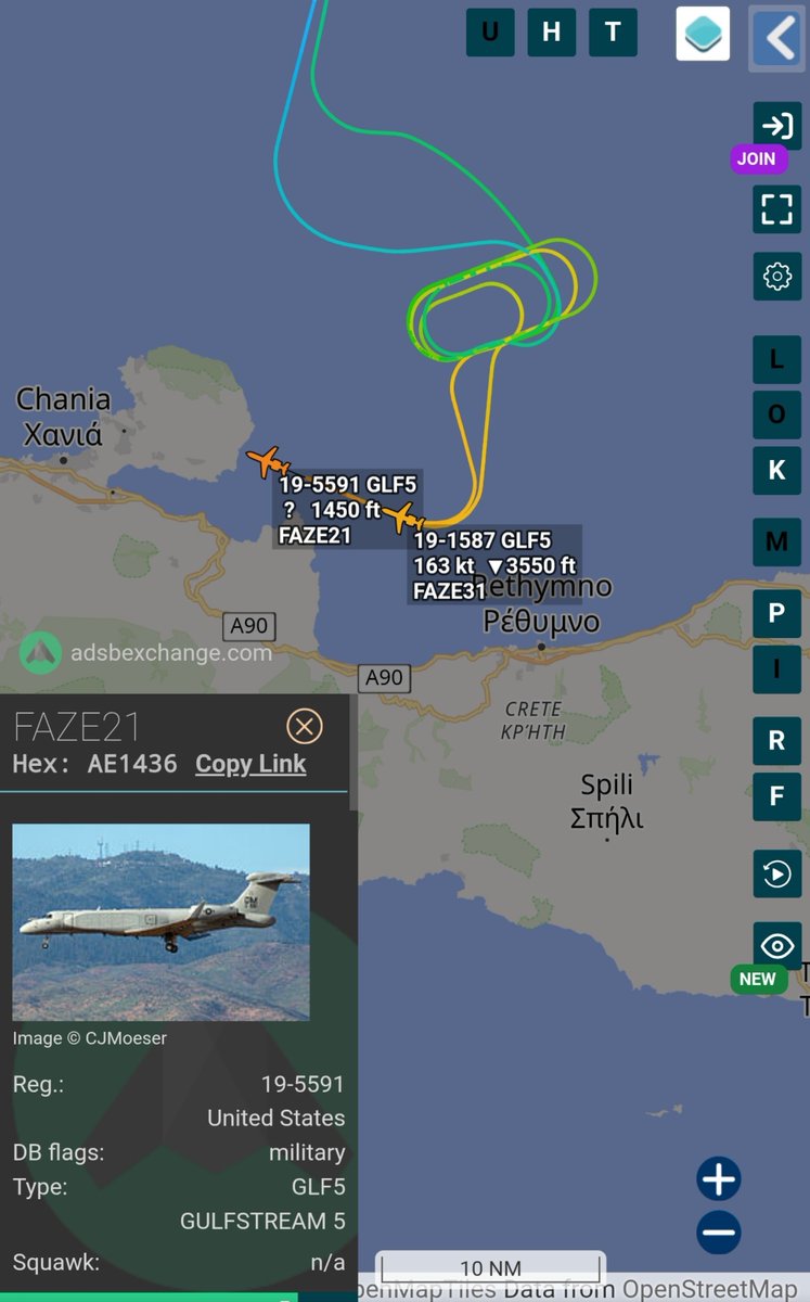 sipjack1776's tweet photo. @Borrowed7Time @steffanwatkins @stunorth69 @ArmchairAdml @blackswanadria @MRAIDANya Gulfstream EA-37B Compass Call 2x
Out of RAF Fairford have landed at Souda Bay.
#AE1436/18-5591/FAZE21
#AE17CD/19-1587/FAZE31 https://t.co/au7pVt6doP