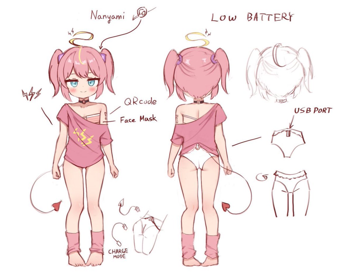 Nanyamiw's tweet photo. Nanyami's concept illustration is here!

Remember, it's Na-Nya-Mi, not Nan-ya-mi 😠 https://t.co/kVEZ37pMrl