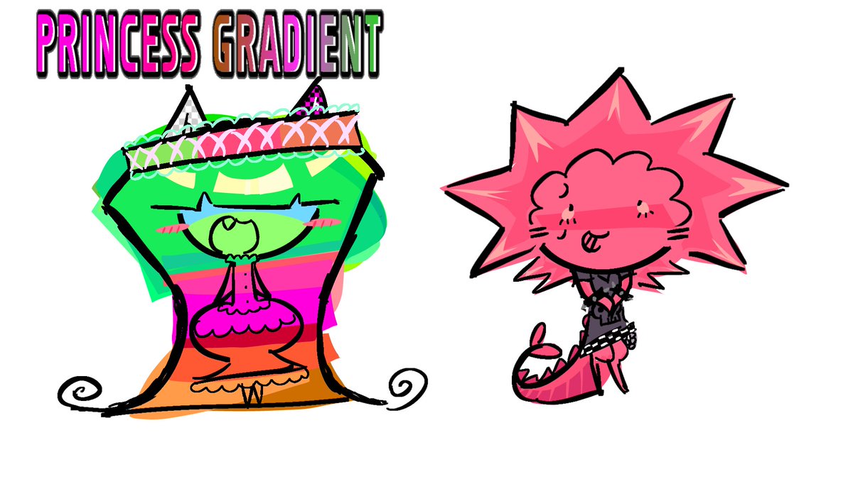 _3xorcism__'s tweet photo. Awww princess gradient, so cute, awww #regretevatorfanart #princessgradient https://t.co/EzHdA5Z0LV