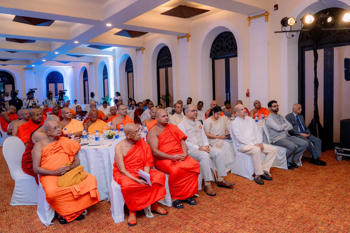 santjha's tweet photo. Pali: A timeless bridge connecting the shared Buddhist heritage of 🇮🇳 & 🇱🇰. 

Participated in the Symposium on “Strengthening Pali Language Studies in Sri Lanka: A Strategic Roadmap for Revival and Global Engagement” organised in collaboration with @iccr_hq and @pathfinderSL, in Colombo.

Highlighted the importance of preserving Pali as a language that carries the timeless wisdom of the Buddha and strengthens the shared civilisational bond between 🇮🇳 and 🇱🇰.

In October 2024, under the leadership of PM @narendramodi the Government of India conferred Classical Language status on Pali, reflecting 🇮🇳’s deep commitment to preserving and propagating Buddhist heritage and culture.

@MEAIndia @IndianDiplomacy @PMOIndia @iccr_colombo @DDNewslive @airnewsalerts @MinOfCultureGoI