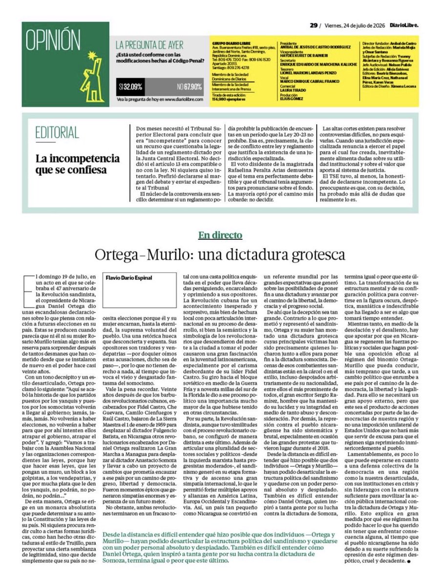 fdespinal's tweet photo. Me complace compartir mi artículo publicado en @DiarioLibre

https://t.co/JC7jARVJs0 https://t.co/c7AmDPBxeD