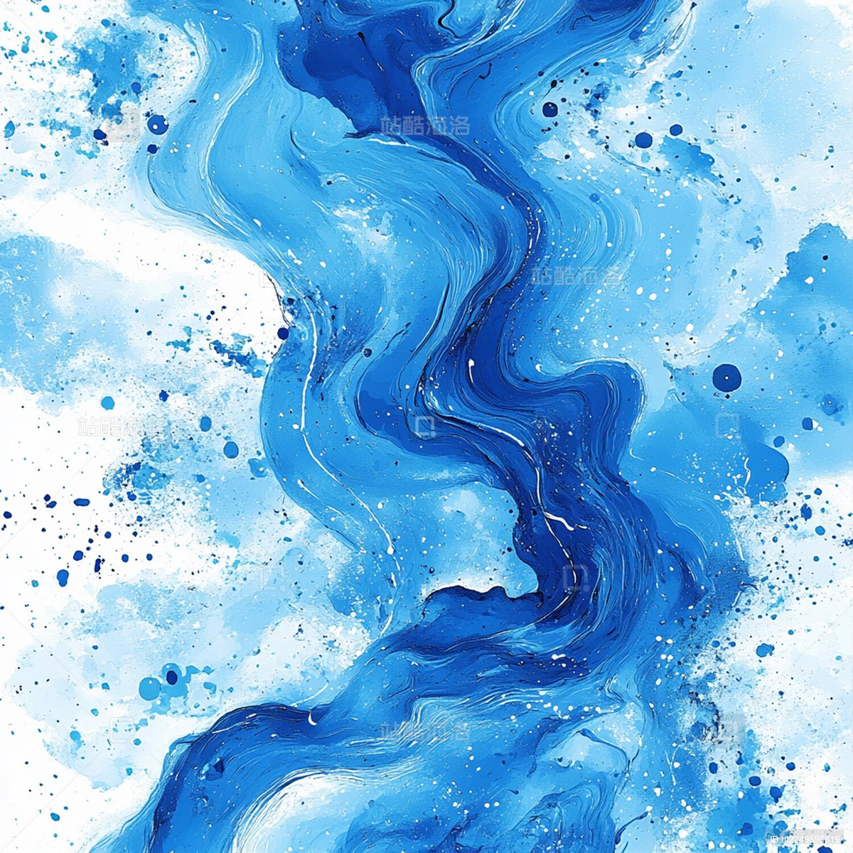 Bu_jjji's tweet photo. [Lost in the fluid brushstrokes of tonight's pop-up watercolor workshop—creating my first sunset seascape, and wow, that vivid blue really pops! ]， https://t.co/gBxkeCvONl
