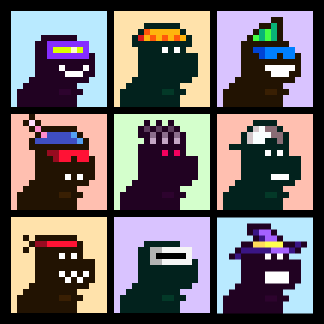 stablerians's tweet photo. Stablerians will be the most amazing pixel art collection. Unique dinos.

Collabs open, but you need to hurry!