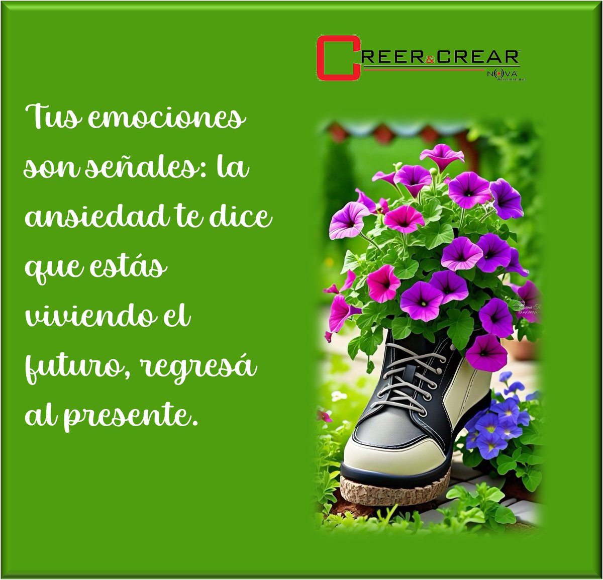 nchernandez1's tweet photo. #creerycrear #crecer #aprender #emociones #señales #ansiedad #vivir #futuro #presente https://t.co/Ov6q5fbD11