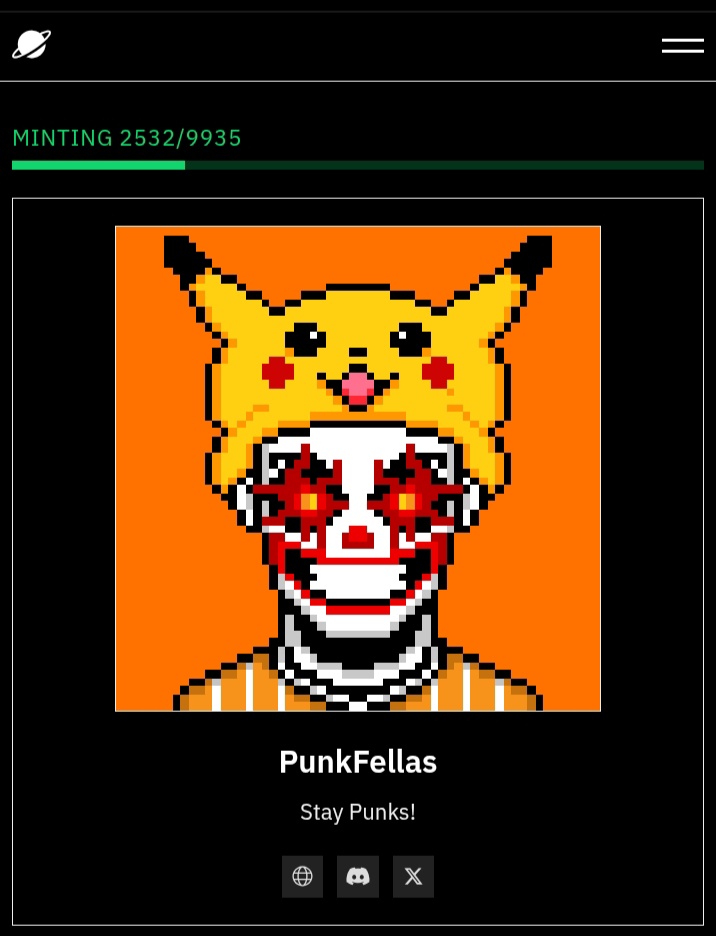 punkfellas's tweet photo. 25% has already been minted on https://t.co/svuEBmwBTO

Don't wait until it's too late.

Claim yours today and be ready for the surprise waiting at the end of the year.

Stay Punks🤘🤘 https://t.co/or9NleD8tP