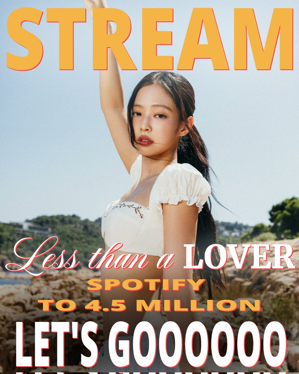 af1nnnas's tweet photo. STREAM TO "LESS THAN A LOVER"🚨🚨‼️‼️‼️‼️
FOR JENNIE AND HER WORK‼️‼️🚨🚨🚨🚨

playlist:https://t.co/7ipXo7TmFu…

@GENIUS9N @jennierubyjane @JennieStreamers @jenniexpics

LESS THAN A LOVER OUT NOW    
#SummerWithJENNIE #JENNIE  
#우리의_여름은_제니의_레스댄어러 https://t.co/gA69e3PpJz
