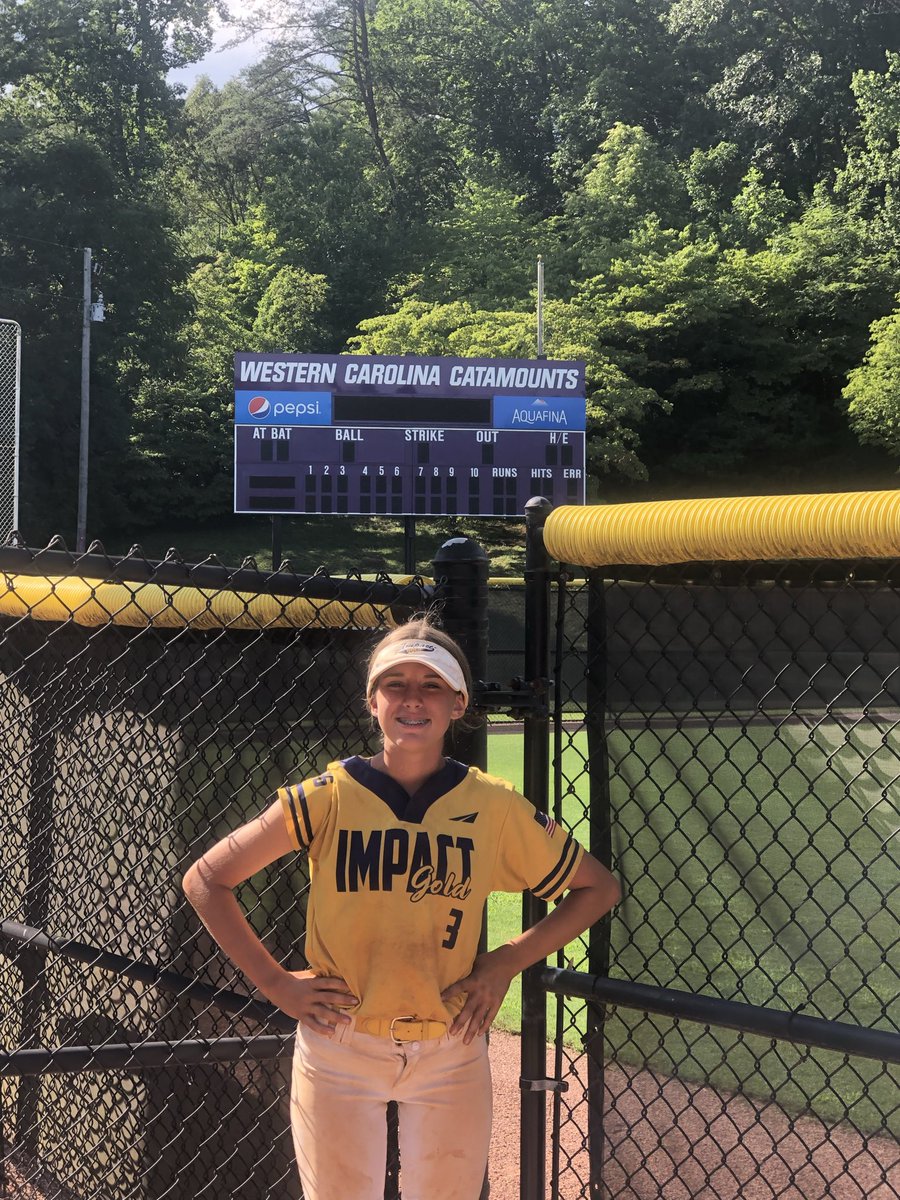 sciasciazirger's tweet photo. Pics were taken 4 years ago today. @KaylieZirger met @Mads_Arm2Strong that wknd at a showcase and loved her. Wanted to stop at WCU on way home from tourney to check it out. She knew then that was home. Hard work turns dreams into reality.  The harder work begins now!!! 💜 https://t.co/0DdQDH5Yii