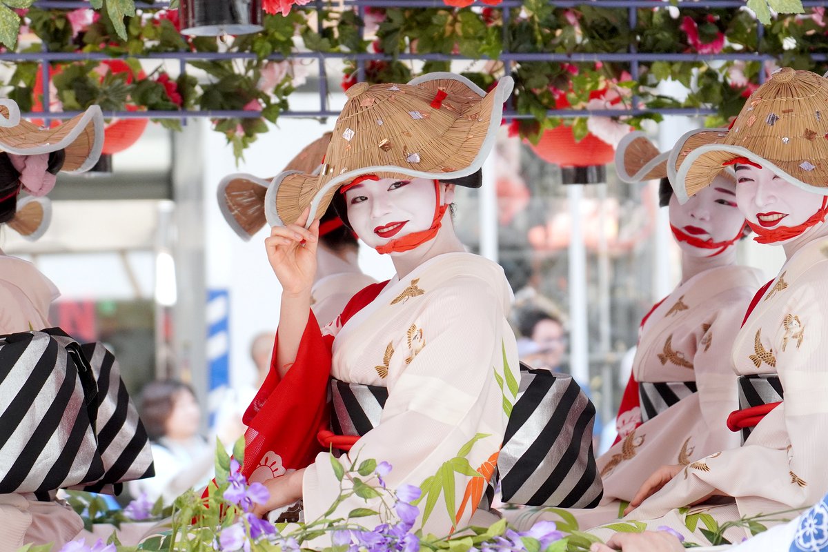 oichan1's tweet photo. 7/24、あ～最近別嬪さんだらけ
祇園祭後祭
#花笠巡行　#祇園甲部
もうこれだけで暑さが飛んじゃう
#Oichanのお祭り見物 https://t.co/HboNCMVAEf