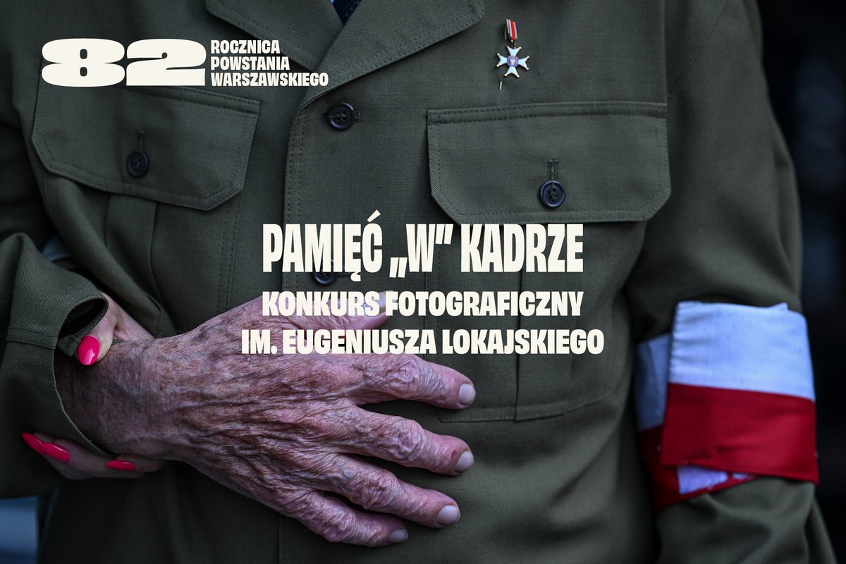1944pl's tweet photo. Już dziś startuje konkurs fotograficzny „Pamięć «W» kadrze”! 📷

Włącz się w obchody 82. rocznicy Powstania Warszawskiego i uwiecznij aparatem lub smartfonem wyjątkowość tych chwil w dowolnym miejscu na świecie! Dołącz do grona laureatów konkursu, wśród których znaleźli się zarówno profesjonalni fotografowie, jak i pasjonaci fotografii i zdobądź cenne nagrody.

Zrób zdjęcie. Pokaż, że pamiętasz! 📷

Szczegóły konkursu: https://t.co/UOaNGRQxfc

Fot. Darek Delmanowicz, Grand Prix 2025