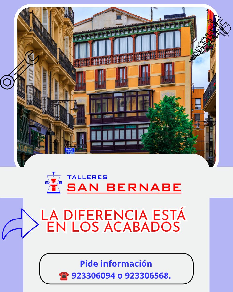 SanBernabeSA's tweet photo. Las ventanas son una parte esencial de cualquier fachada. Además de aportar luz natural, influyen directamente en el #AislamientoTérmico, el confort y la imagen del edificio. En Talleres San Bernabé las fabricamos e instalamos adaptadas a cada proyecto.

☎ 923306094 o 923306568 https://t.co/lbQRqBs1Ho
