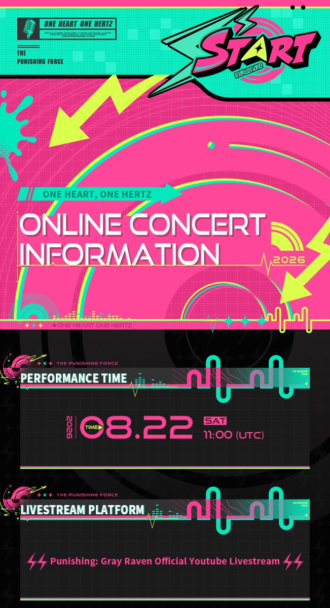 PGR_GLOBAL's tweet photo. The Punishing: Gray Raven [One Heart, One Hertz] Global Online Concert will start on AUG 22 at 11:00 (UTC)! Don't miss out, Commandants!

Livestream Platform: Punishing: Gray Raven Official YouTube Livestream https://t.co/IF4XWynbC4