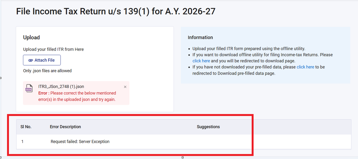 AbhasHalakhandi's tweet photo. 🩼Income Tax Portal is not working from last 2 hrs!!

Unable to file returns or even make tax payments.
At least the Income Tax portal could have been fully functional on Income Tax Day!

'Happy' Income Tax Day to all tax professionals, taxpayers & Tax officials 💰