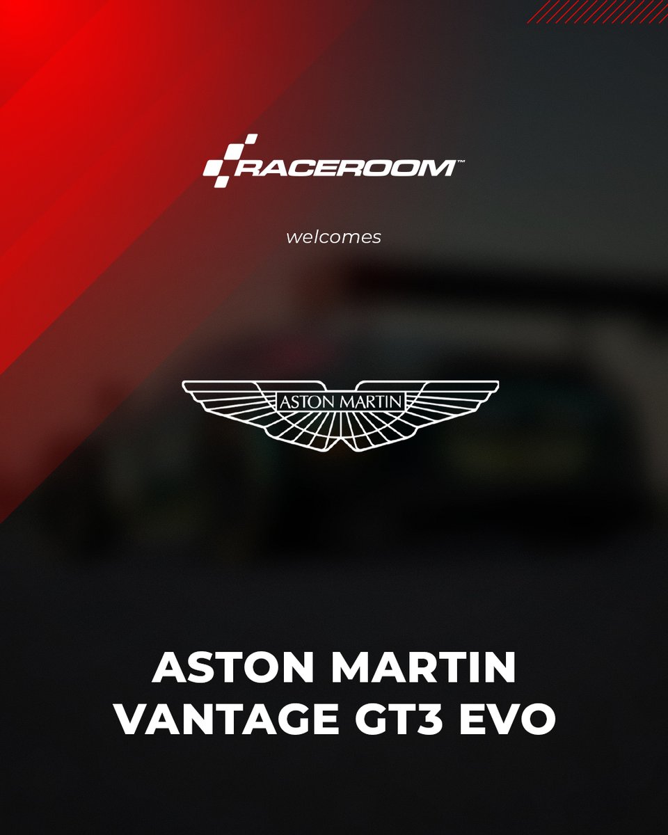 raceroom's tweet photo. The Aston Martin Vantage GT3 Evo is coming to #RaceRoom. 🇬🇧

Built using authentic suspension data made available through KW Automotive’s real-world partnership with Aston Martin Racing.

And it will not be arriving alone. More reveals soon. 👀 https://t.co/SyDBaCGhwm