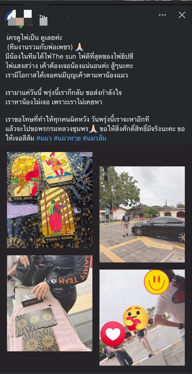 Supkdaob's tweet photo. ขอขอบคุณพี่สาวคนสวย แม่หมอใจดีคนนี้มากๆที่ช่วยเดินทางจากกรุงเทพ ไปชุมพรเพื่อตามหาน้องสีส้ม #แมวหายบนรถไฟ แต่ถึงจะไม่พบน้องก็อย่าโทษตัวเองนะคะ คุณทำดีที่สุดแล้วใครจะว่ายังไงก็ช่างเค้าค่ะ คุณลงมือทำ ไม่ได้มัวแต่นั่งวิจารณ์คนอื่นๆผ่านหน้าจอ (เหมือนที่เค้าทำได้แค่ส่งกำลังใจกับกระจ่ายข่าว) 🙏
ได้ทำอย่างที่ตั้งใจไว้แล้ว ไม่ต้องเสียใจ เพราะเวลาอาจจะยังมาไม่ถึงก็ได้ บางทีเวลาอาจนำพาคนที่มีศีล มีบุญสัมพันธ์กับน้องสีส้ม ให้มาพบเจอสีส้มก็ได้ค่ะ และยังมั่นใจว่าน้องสีส้มยังมีชีวิตอยู่
ขอบคุณจากหัวใจค่ะ 🤍🙏