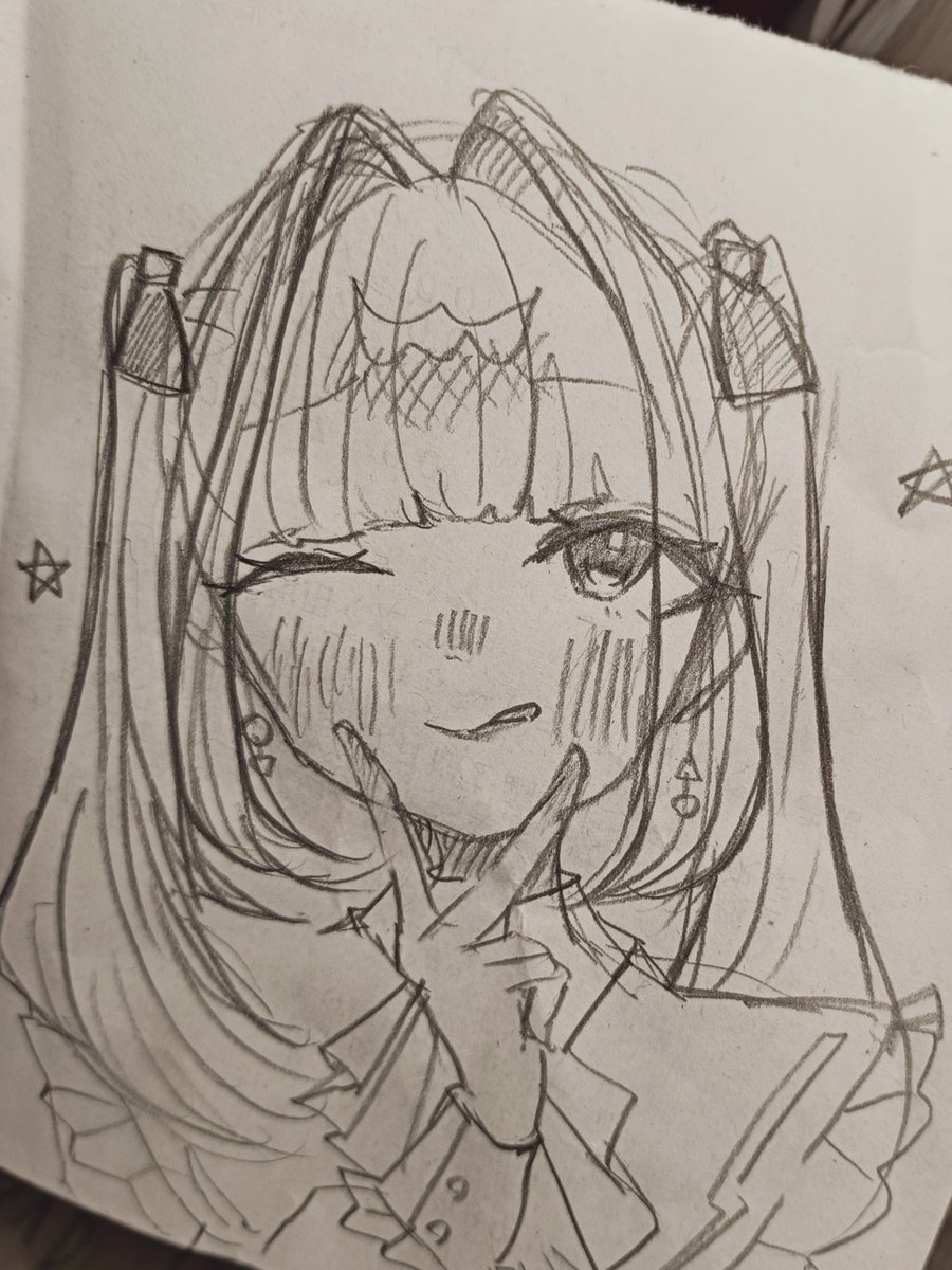 Kkune_181's tweet photo. たまにはアナログ落書きとか https://t.co/zE2yYPSSH7