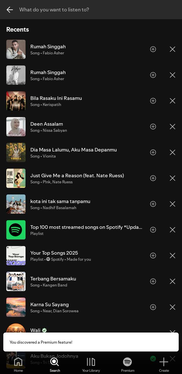 mjs_yap's tweet photo. spotify kalian gini juga ga? harus premium bahkan cuma setel lagu kek biasa. @SpotifyID  @Spotify  memang udh full berbayar kah? https://t.co/NqEqC3eWml