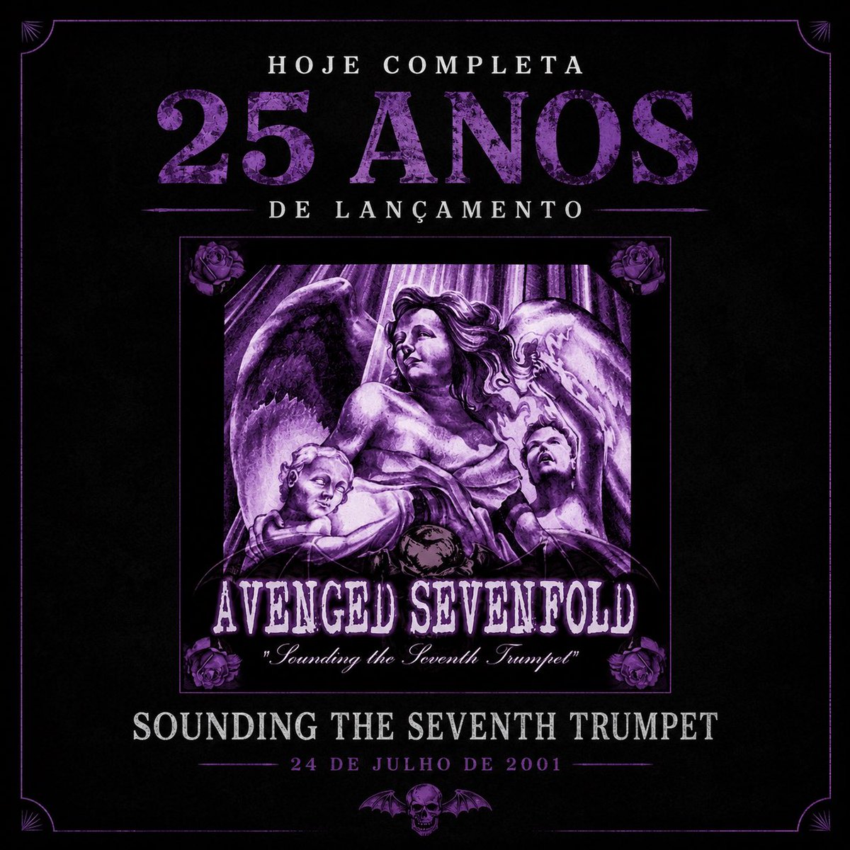 Há exatos 25 anos, em 24 de julho de 2001, o Avenged Sevenfold