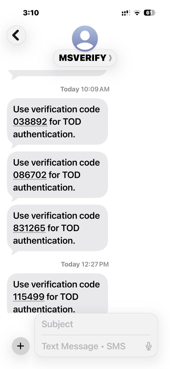 ShakeelAlhamid's tweet photo. @tod_tv السلام عليكم ! في احد بيحاول يستخدم رقم جوالي للدخول على منصتكم وجاتني رسائل OTP اكثر خمسين مرة ! هل من حل 😡؟؟؟ https://t.co/62OKwI2Ust