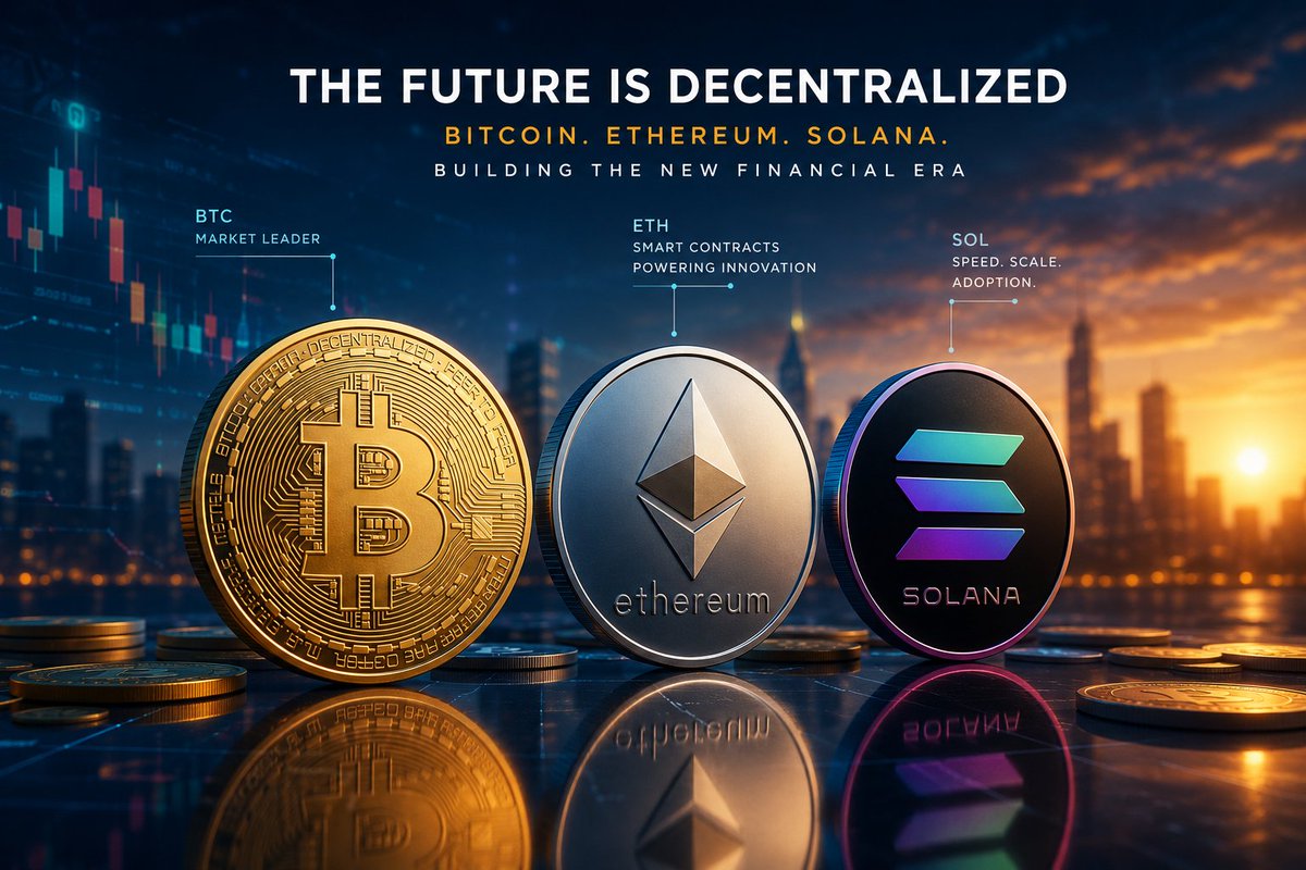Headmetax's tweet photo. Afternoon CT

The crypto market is testing conviction, not just prices.

$BTC continues to lead the narrative as institutions keep accumulating through ETF inflows, even with short-term volatility. $ETH is strengthening its position as the backbone of on-chain innovation, while $SOL remains one of the fastest-growing ecosystems for builders, DeFi, and consumer apps.
Corrections create headlines. Adoption builds cycles.

The next leg of crypto won't be driven by hype alone it will be driven by utility, liquidity, and patience.

Stay informed. Stay consistent. The market rewards those who survive long enough to see the next wave.