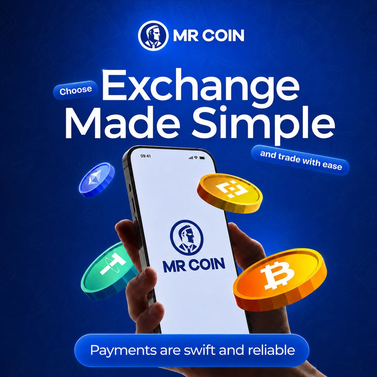 realmrcoin's tweet photo. Crypto trading should be simple, fast, and reliable.

With MR COIN, trade with ease and enjoy a seamless experience built for the crypto community.

Whether you're just getting started or already active in the market, MR COIN makes your trading journey simpler.

Trade smarter and with ease.
https://t.co/WdDXspRaak