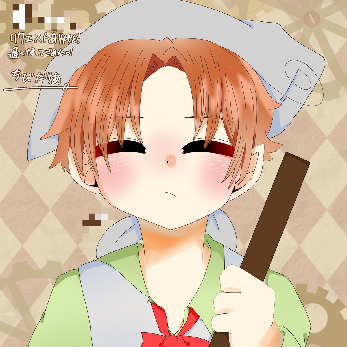 wanco_sub_'s tweet photo. これはお友達にプレゼントしたちびたり ,
( 初描き+現在進行形で履修中なので似てないｶﾓ… ) https://t.co/zYGfCZiYN8