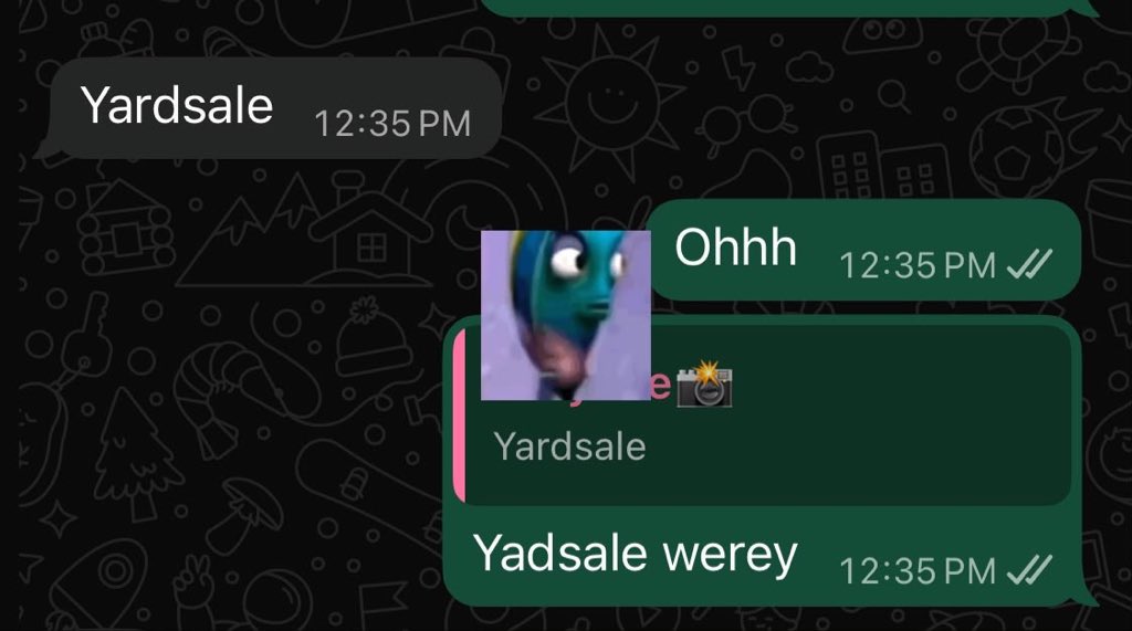 yadsale's tweet photo. it’s not yardsale 😭 it’s yadsale. get it right. https://t.co/tX3I5ISIY0