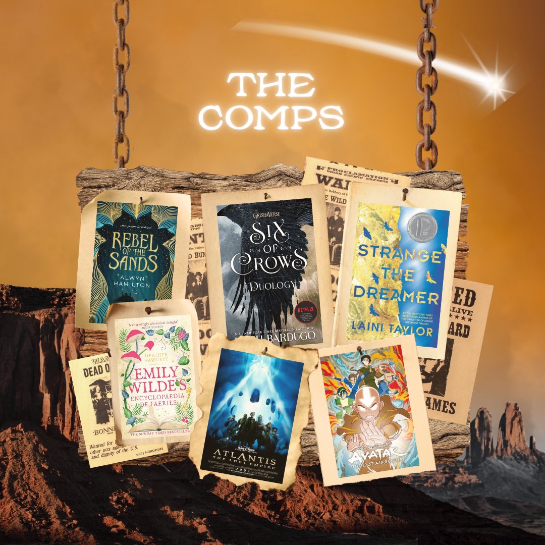 AbraLarrabure's tweet photo. ATLANTIS x SIX OF CROWS

🏜️✨ A young tour guide must take wealthy tourists across the perilous desert to a mysterious haunted town, or her blackmailer will reveal her magical secret—making her an outlaw and dooming her family.

#questpit #Q #YA #NA #F #MY #R https://t.co/asFWSsvJaj