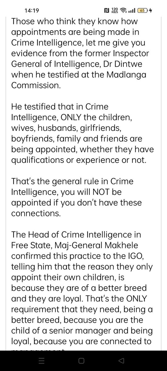 gpmdaviva's tweet photo. When Patricia Mashale say something, you better believe her, you can doubt her at your own risk. That woman is going to prove all of you wrong. Just wait and watch this space. She took hardened Generals in SAPS down and she ALWAYS has evidence. They will NEVER sue her https://t.co/hcmPufaKfg