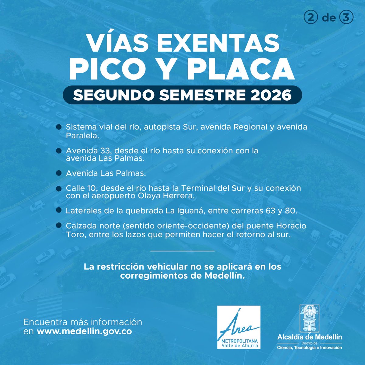 FicoGutierrez's tweet photo. 🚘 Ojo pues, a partir del 3 de agosto entra en vigencia la rotación del Pico y Placa para el segundo semestre de 2026. La primera semana (del 3 al 6 de agosto) será pedagógica y no sancionatoria, para que todos nos adaptemos al cambio ⚠️.

ℹ️ Comparte esta información. https://t.co/C8w04gJzVq