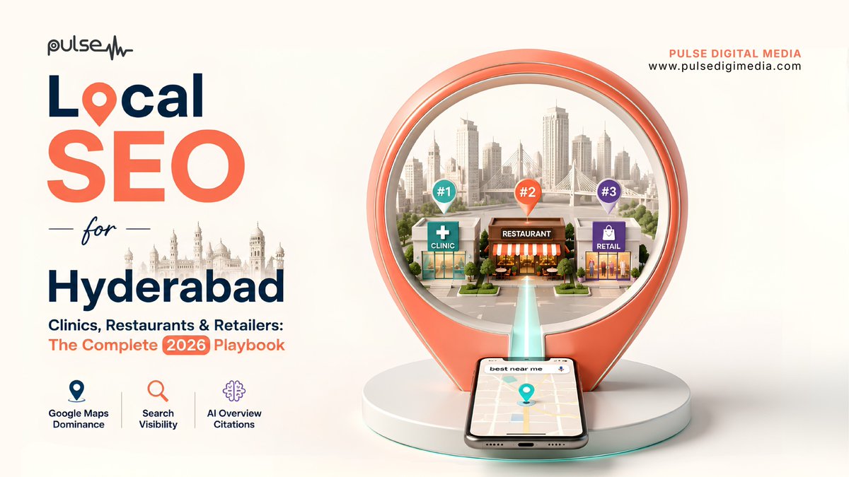 pulsedigimedia's tweet photo. Local SEO for Hyderabad Clinics, Restaurants &amp; Retailers

https://t.co/inxAXBsszD

contact@pulsedigimedia.com
https://t.co/rfruVNMgEz
WhatsApp: +91 9281448250

#pulsedigimedia #LocalSEO #Hyderabad #SEO #GoogleMaps #DigitalMarketing #PulseDigitalMedia https://t.co/zGwCFFbPhV