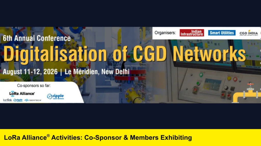 LoRaAlliance's tweet photo. Join the #LoRaAlliance at the Digitalisation of CGD Networks Conference in New Delhi, India, on August 11–12.

The LoRa Alliance is proud to be a co-sponsor of this event alongside @kerlink_news, @SemtechCorp, and Ripple.

🔗 Learn more and register: https://t.co/IpYeWYKYjd https://t.co/vlmh2invB9