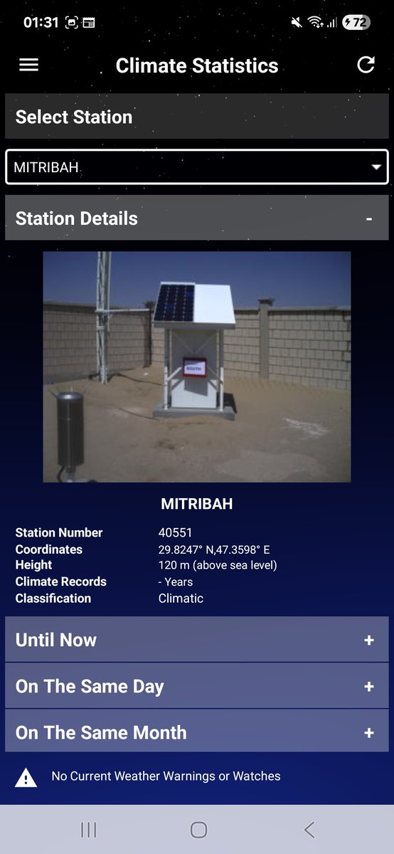 Yadf445's tweet photo. @Kyangs_Thang @ThierryGooseBC @BadWxStations @ncmuae @ExtremeMeteo @severeweatherEU @capitalweather Also the famous Mitribah in Kuwait with the 54 record is bad. It is only fenced on 2 sides the other 2 are solild wall. And Mitribah is always 1 or 2 degrees hotter during the day than a station only 30km away at the same elevation https://t.co/l7L00981bT