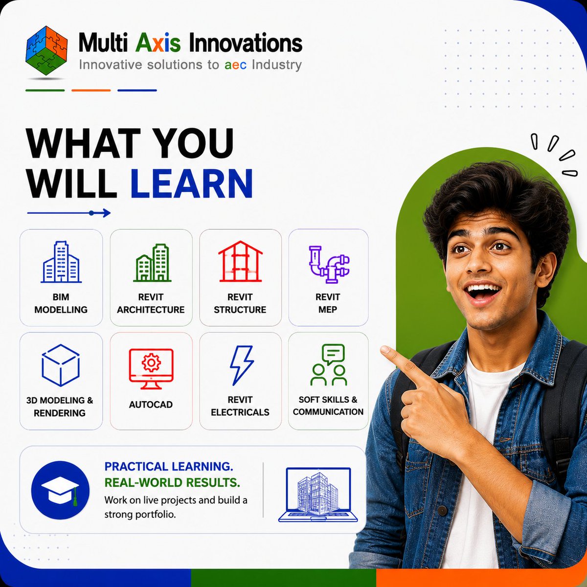 multiaxislox's tweet photo. Build your future in the AEC industry with expert-led BIM Training! Learn Revit &amp; BIM through 100% online, practical training with industry guidance and certification.

🌐 https://t.co/jgcEYP1OVa
 #BIM #Revit #AEC #CivilEngineering #Architecture #OnlineLearning https://t.co/lesOdOhjgo