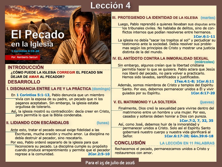 rembertosarzuri's tweet photo. ¿Cómo puede la iglesia corregir el pecado sin dejar de amar al pecador?
✅¡Repasemos la #LESAdv 4!  
✅#PrimeroDios 
✅Compártelo!!!! https://t.co/cpZMy0THdh