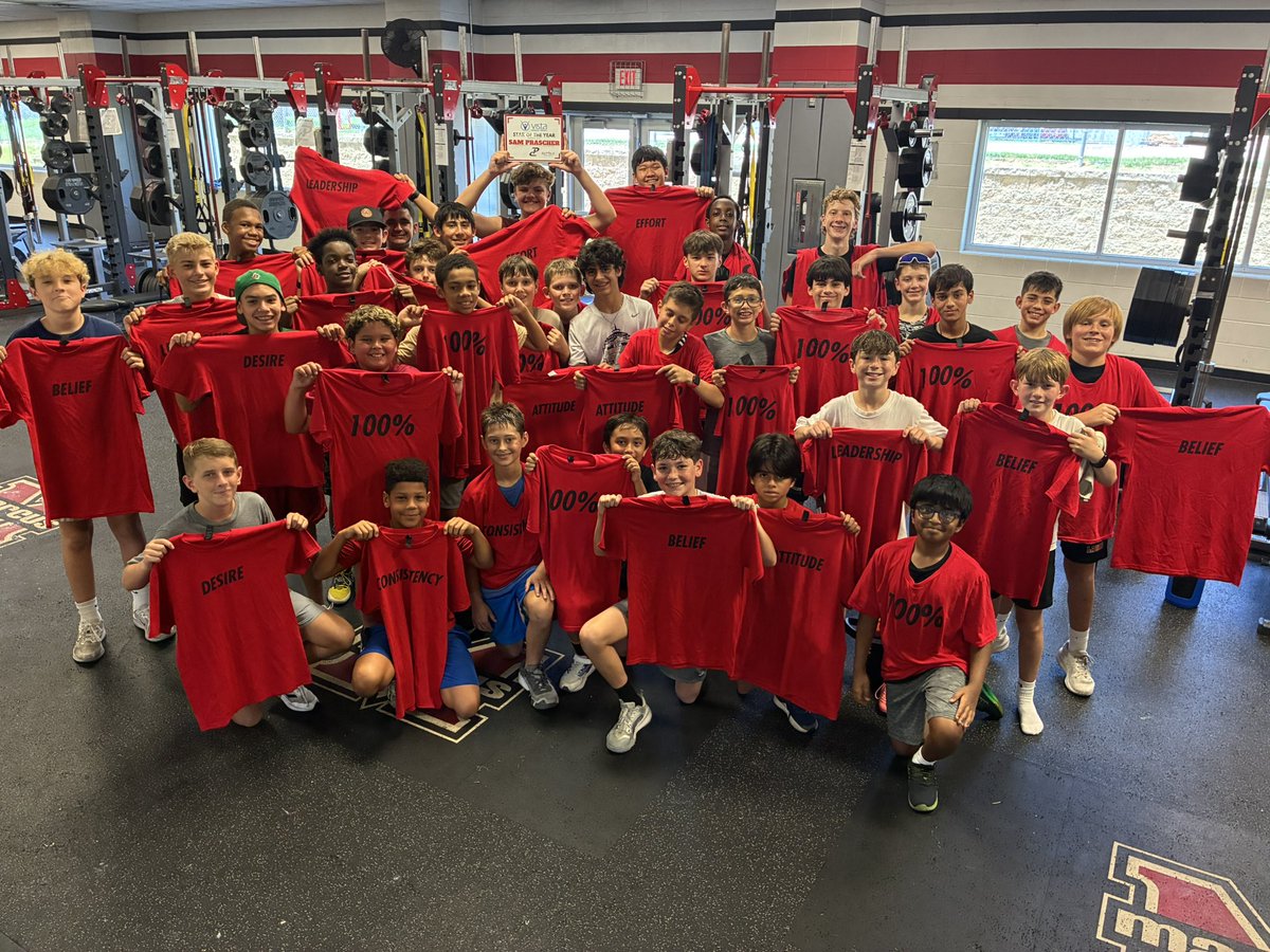 PCnowisthetime's tweet photo. The pride and tradition of the @Marcus_HS Marauders is in good hands! 6 weeks of deposits made and now it’s time to watch the hard work pay off!! 

S/o to all of our award winners, 100%ers, and our @VistaRehabPT ⭐️’s of the Year, Aspen, Jay and Sam! 🤩 https://t.co/apxrEkjdE5