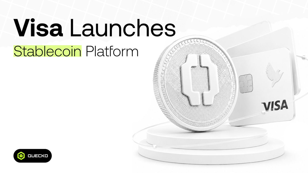 quecko_web3's tweet photo. Visa has officially launched the 𝐕𝐢𝐬𝐚 𝐒𝐭𝐚𝐛𝐥𝐞𝐜𝐨𝐢𝐧 𝐏𝐥𝐚𝐭𝐟𝐨𝐫𝐦, enabling banks and fintech companies to mint, move, and manage Open USD stablecoins within a Visa-managed ecosystem.

𝐓𝐡𝐞 𝐛𝐞𝐭𝐚 𝐩𝐥𝐚𝐭𝐟𝐨𝐫𝐦 𝐰𝐞𝐧𝐭 𝐥𝐢𝐯𝐞 𝐨𝐧 𝐉𝐮𝐥𝐲 𝟏𝟔, 𝟐𝟎𝟐𝟔. This is another strong indicator that stablecoins are rapidly becoming part of mainstream financial infrastructure.

🔹 𝐊𝐞𝐲 𝐇𝐢𝐠𝐡𝐥𝐢𝐠𝐡𝐭𝐬:

• Enables institutions to mint, transfer, and manage stablecoins in one unified environment
• Simplifies stablecoin operations for banks and fintech companies
• Bridges traditional financial systems with blockchain-based payments
• Supports faster, more efficient, and programmable transactions
• Signals growing institutional confidence in digital assets and stablecoin adoption.

As global payment networks continue exploring blockchain-powered solutions, the conversation is shifting from "Will institutions adopt stablecoins?" to "How quickly can they integrate them?"

The future of finance is increasingly digital, interoperable, and always-on, and major players like Visa are helping shape that transition. 

#stablecoins #visa #quecko #visapayments