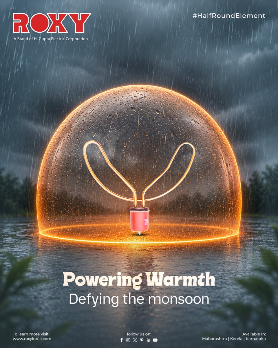 RoxyAppliances's tweet photo. Rain may pour, but ROXY keeps the warmth glowing. Stay protected with reliable heating solutions built for every season. 🌧️🔥
.
.
For more visit:- https://t.co/uYeGWpZmPO
.
.
#ROXYIndia #MonsoonReady #PoweringWarmth #HeatingSolutions #HalfRoundElement https://t.co/fOaLOwS8LV