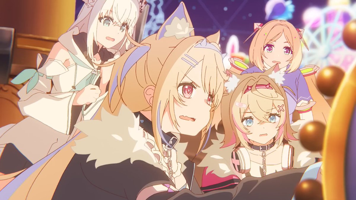 KaroshiMyriad's tweet photo. Fate/Strange Fake's Shun Enokido directed the music video for "yumeiro wonder" which serves as the opening theme for mobile game "hololive Dreams."

Masatoshi Tsuji, who was key animator for various Fate anime and "Kara no Kyoukai: Mirai Fukuin" at ufotable, was one of the animation supervisors.

Enokido previously worked on various animated hololive projects, such as the recent "FBKINGDOM STORY" animated trailer.

https://t.co/0Ei27LPgfJ