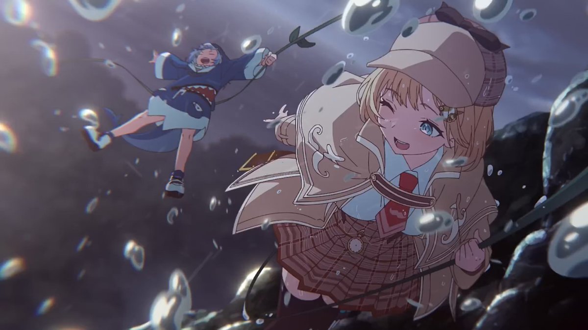 KaroshiMyriad's tweet photo. Fate/Strange Fake's Shun Enokido directed the music video for "yumeiro wonder" which serves as the opening theme for mobile game "hololive Dreams."

Masatoshi Tsuji, who was key animator for various Fate anime and "Kara no Kyoukai: Mirai Fukuin" at ufotable, was one of the animation supervisors.

Enokido previously worked on various animated hololive projects, such as the recent "FBKINGDOM STORY" animated trailer.

https://t.co/0Ei27LPgfJ